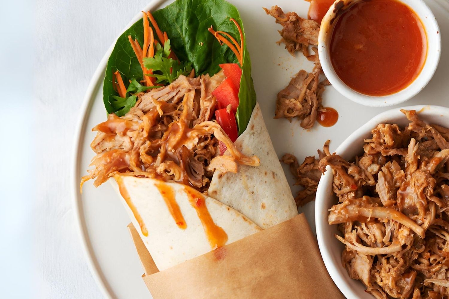 leftover-pork-roast-bbq-wrap-recipe