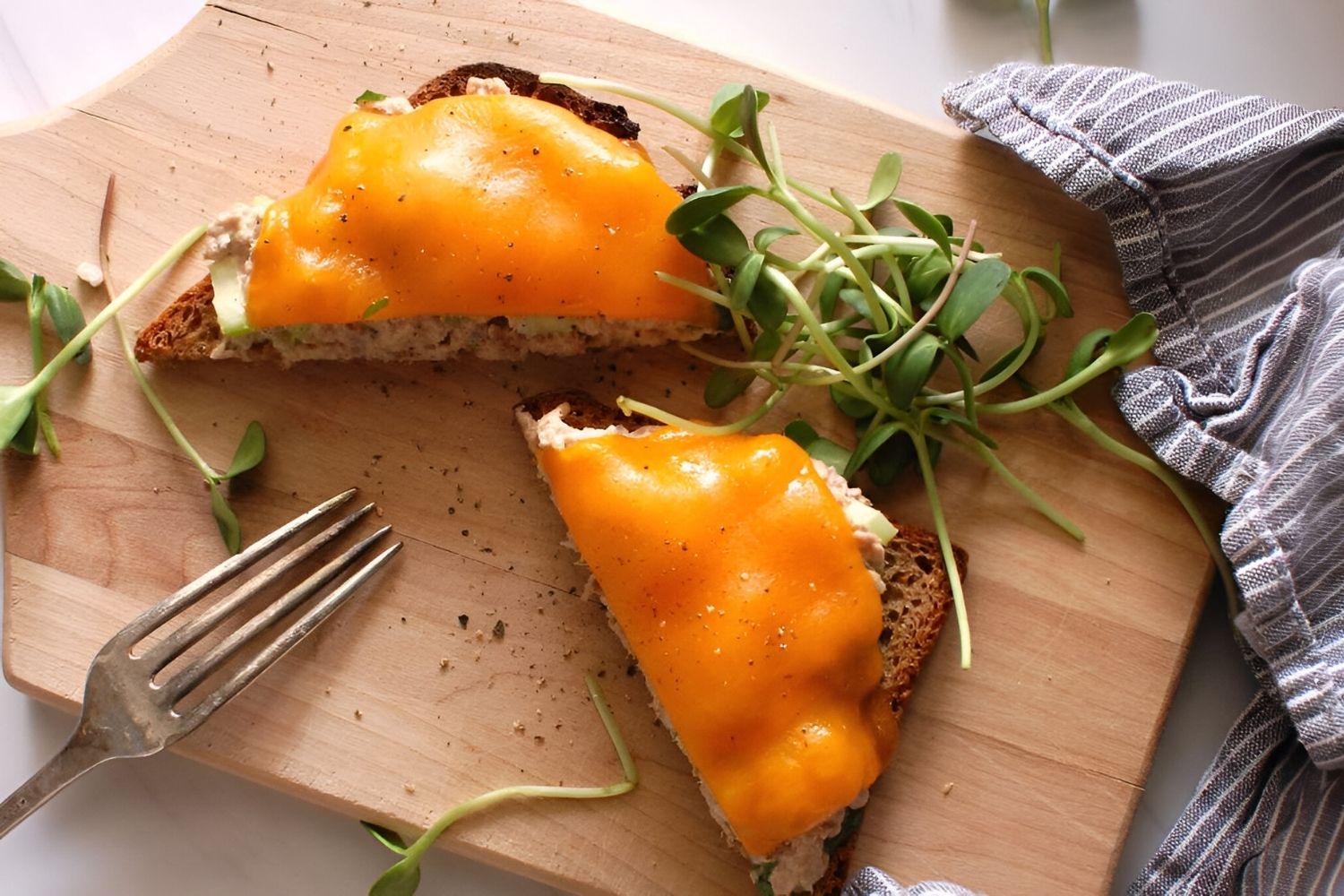 open-faced-tuna-melt-sandwich-recipe